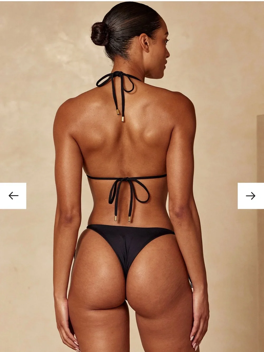 Monday Swimwear Black Palma Tie-Side Bikini Bottom